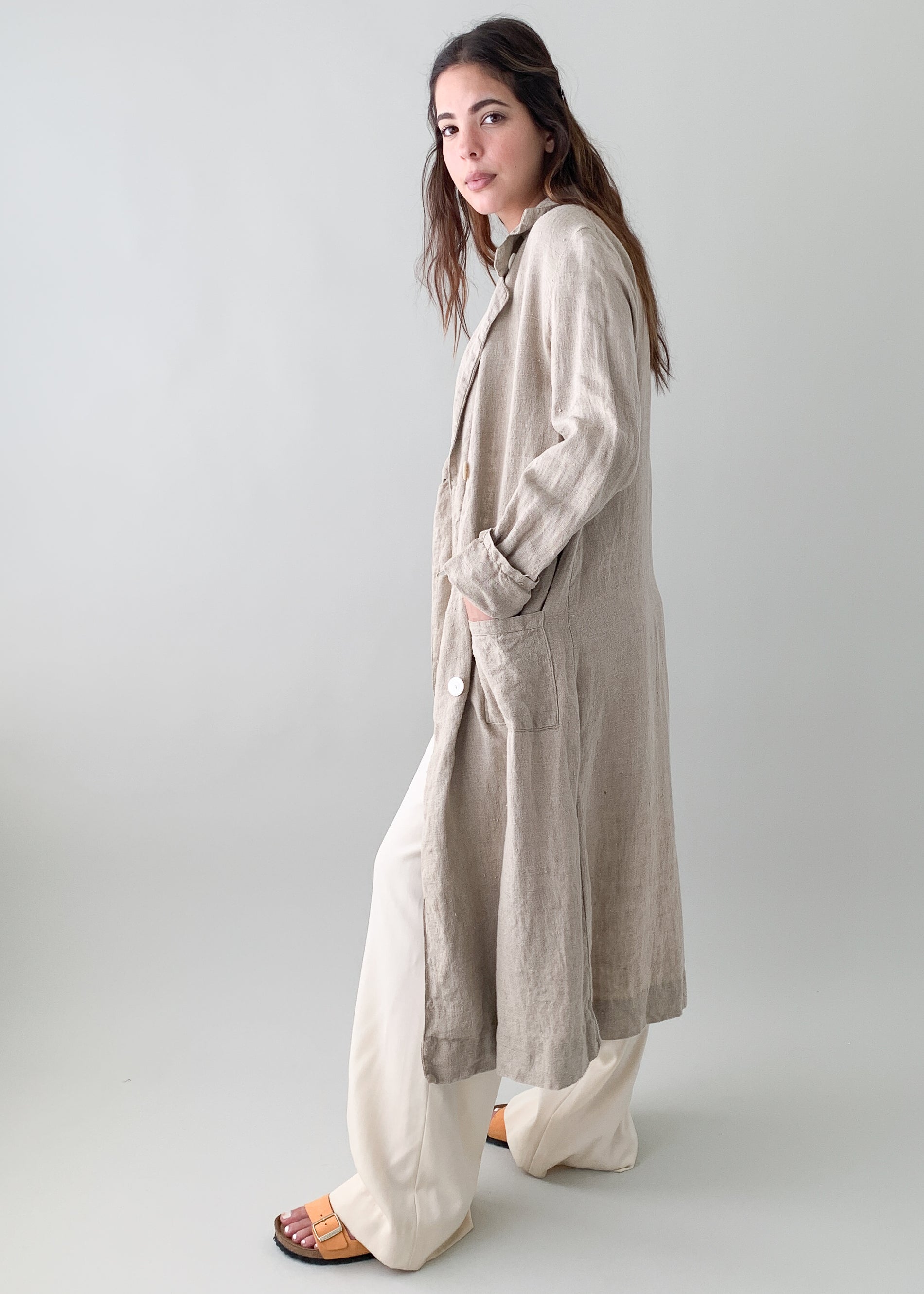 Vintage 1910s Linen Motoring Duster Coat - Raleigh Vintage