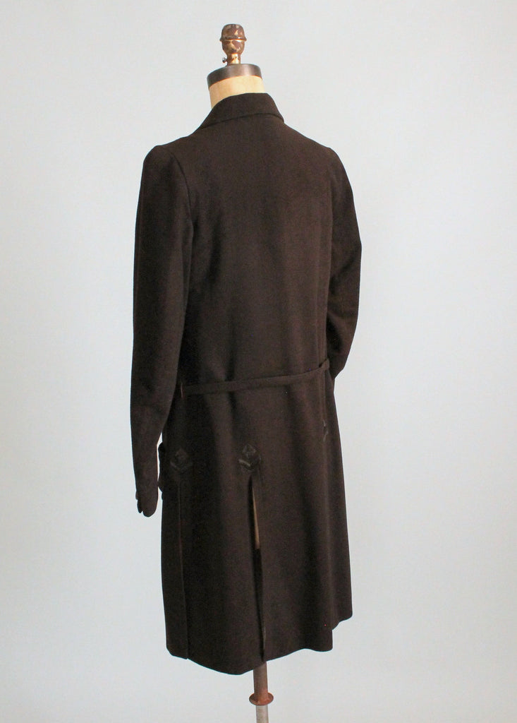 Vintage 1920s Chic Brown Wool Flapper Coat | Raleigh Vintage