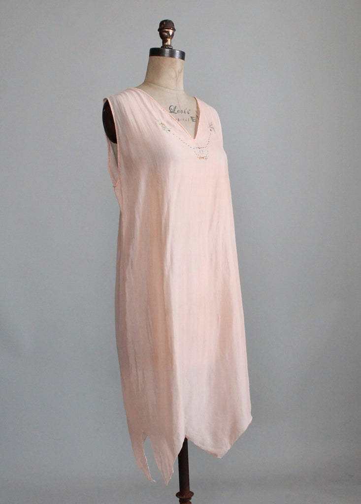 Vintage 1920s Embroidered Silk Nightgown | Raleigh Vintage