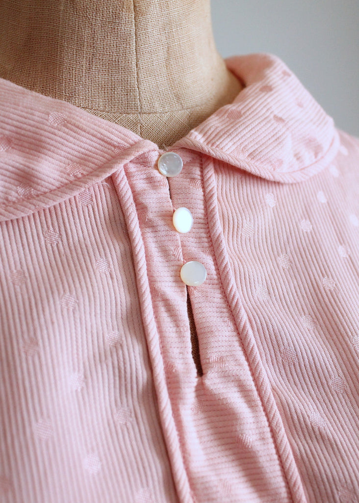 Vintage 1930s Pink Polka Dots Cotton Blouse | Raleigh Vintage