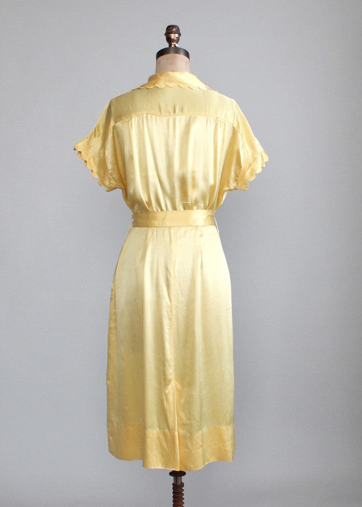 Vintage 1930s Jonquil Liquid Satin Dress | Raleigh Vintage