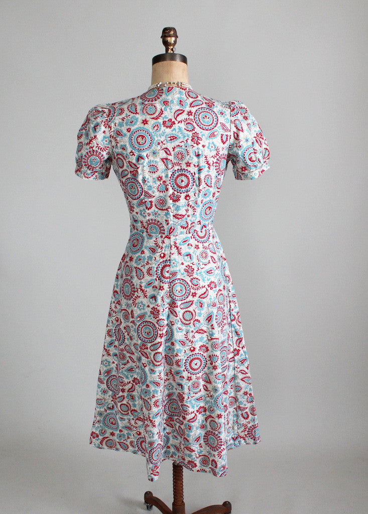 Vintage 1940s Jacqueline Shaw Day Dress - Deadstock - Raleigh Vintage