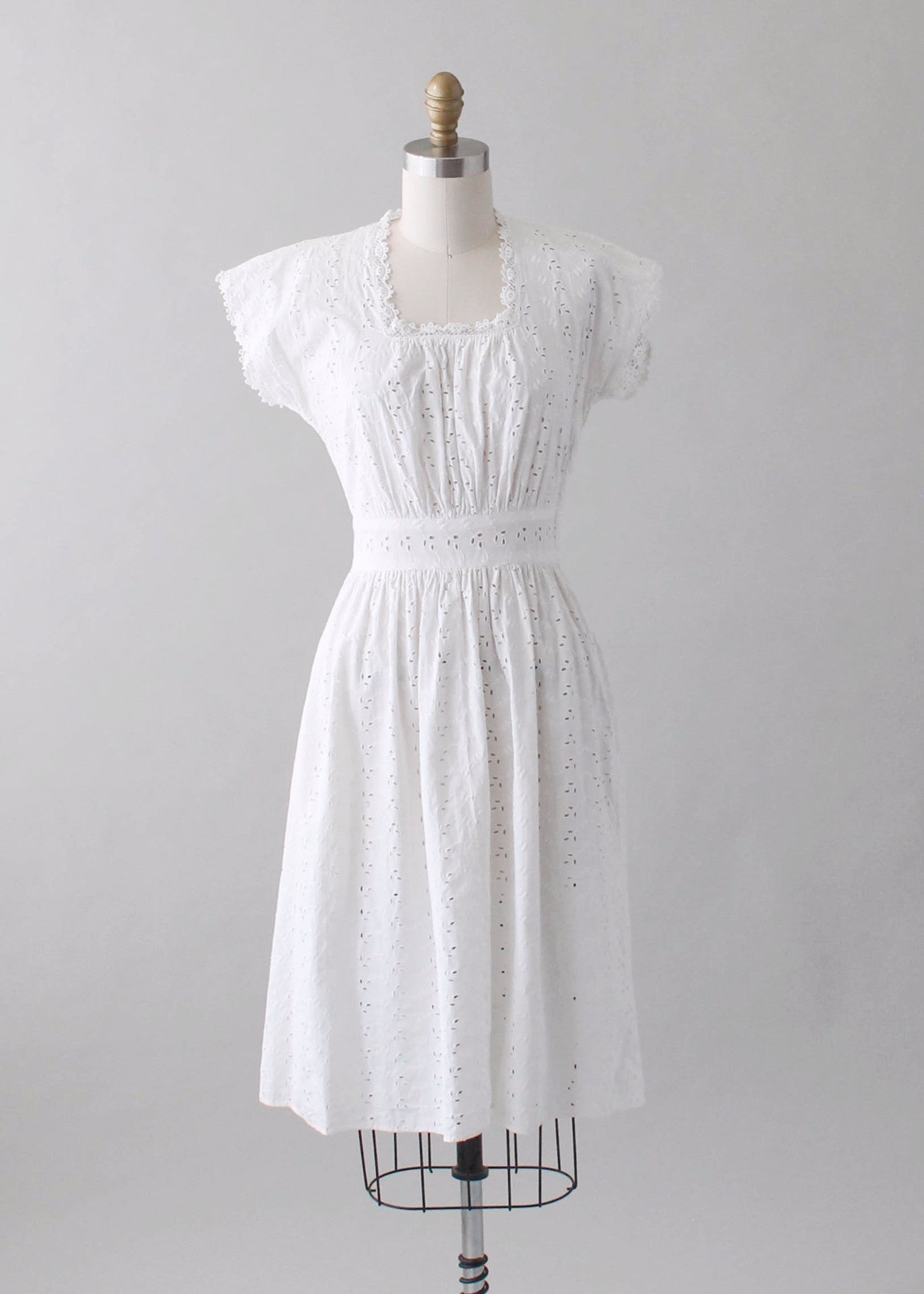 vintage dress white