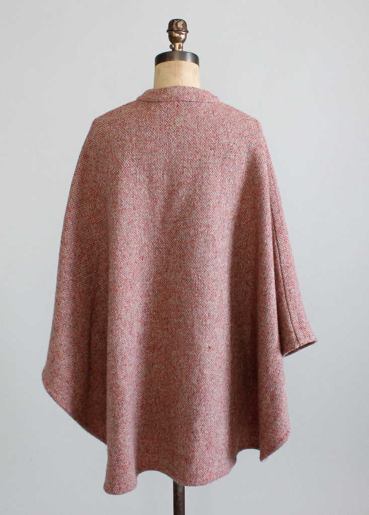 Vintage Early 1960s Anglo Fabrics Tweed Cape | Raleigh Vintage