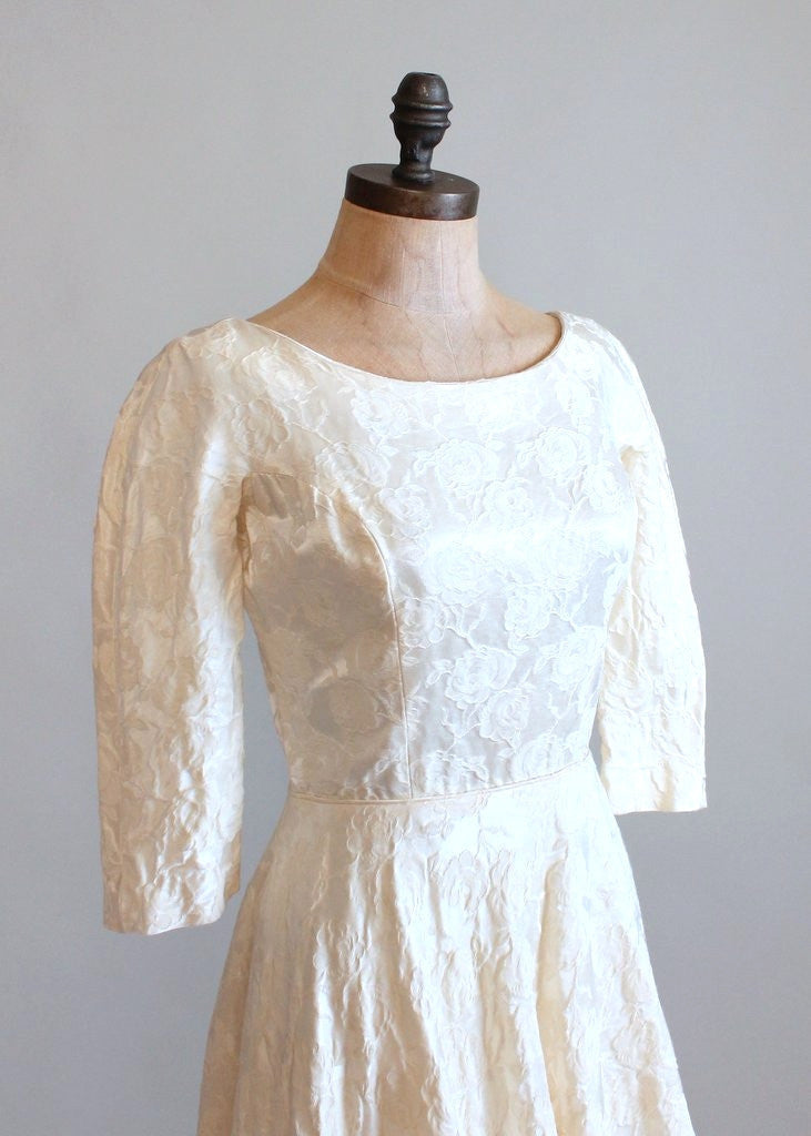 vintage brocade wedding dress