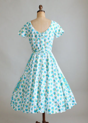 Vintage 1950s Liberty House Floral Day Dress - Raleigh Vintage