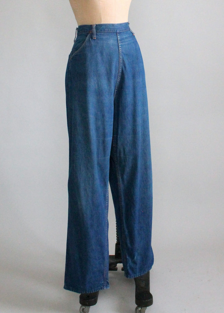 Vintage 1950s Distressed High Waist Jeans | Raleigh Vintage