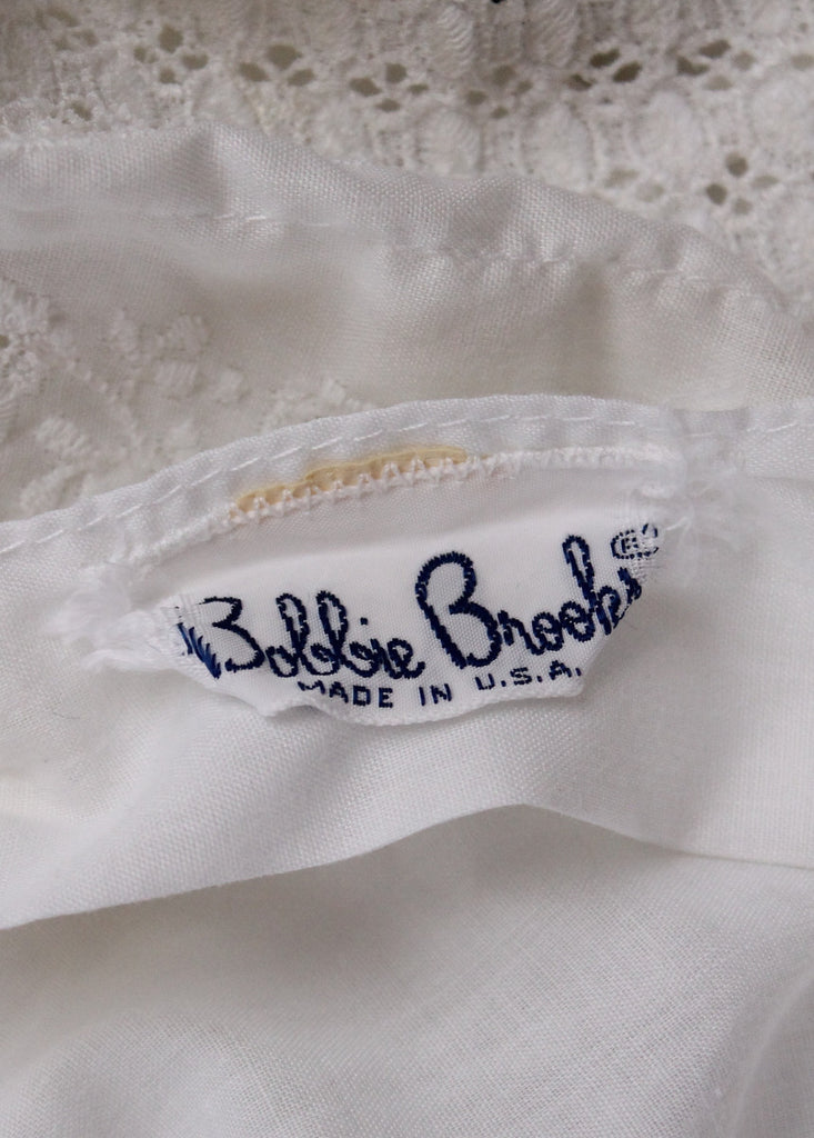 Vintage 1960s Bobbie Brooks White Ruffle Shirt | Raleigh Vintage