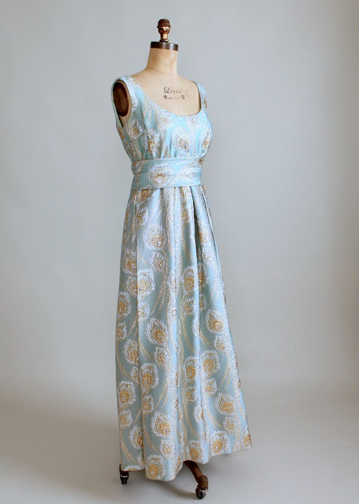 Vintage 1960s Ceil Chapman Lamé Evening Gown | Raleigh Vintage