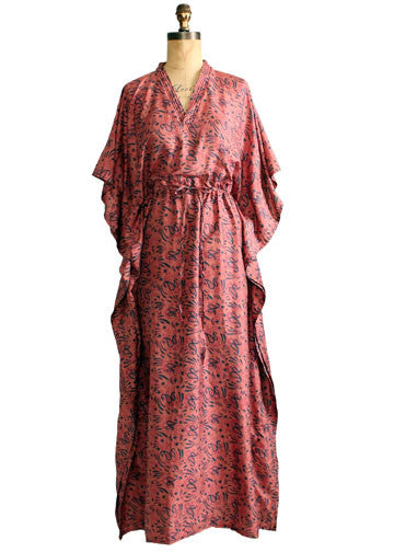 Vintage 1960s India Silk Caftan | Raleigh Vintage