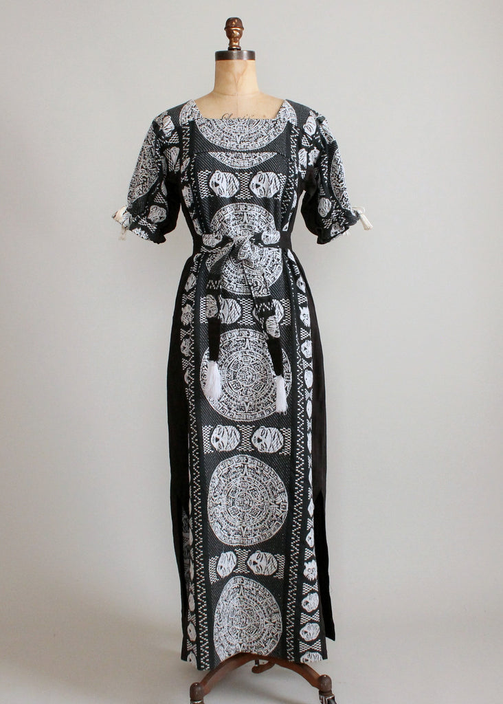 Vintage 1960s Miss Elliette Embroidered Ethnic Caftan Dress | Raleigh ...