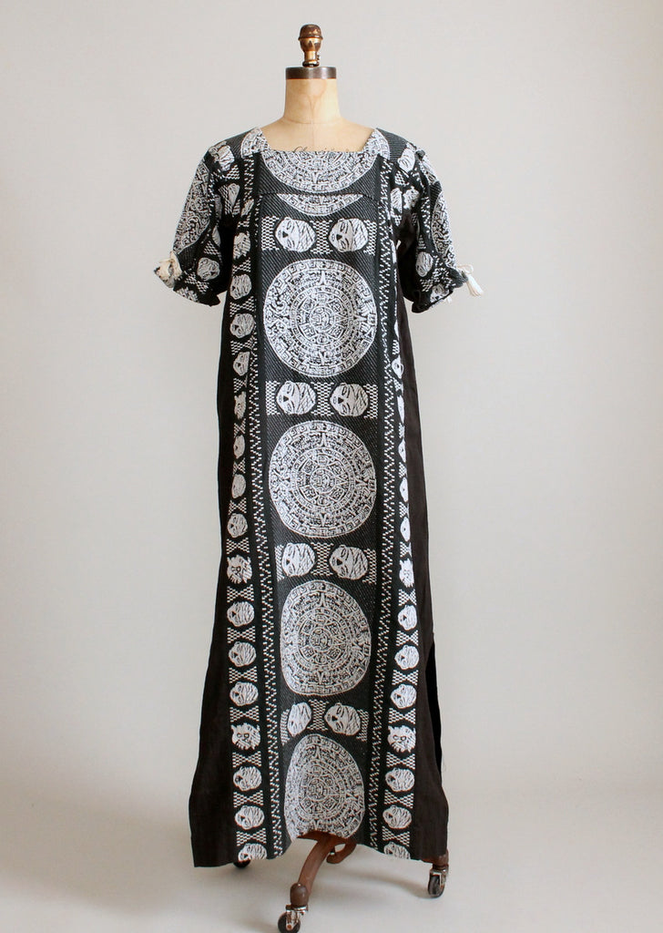 Vintage 1960s Miss Elliette Embroidered Ethnic Caftan Dress | Raleigh ...