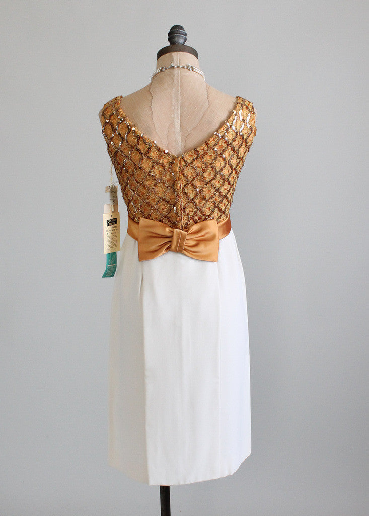 Vintage 1960s NOS Sequined Wiggle Dress - Raleigh Vintage
