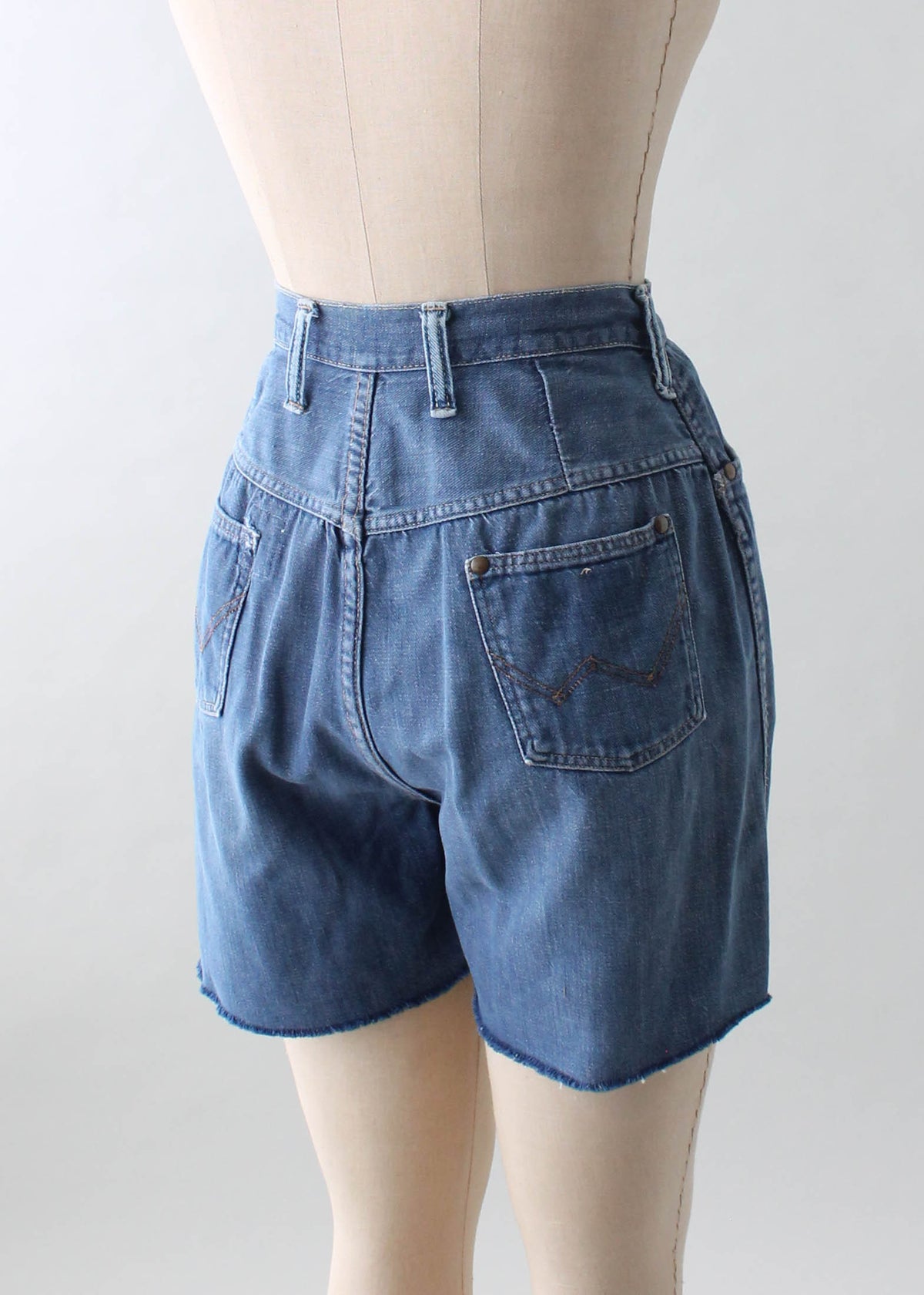 Vintage 1960s Wrangler Cut Off Jean Shorts - Raleigh Vintage