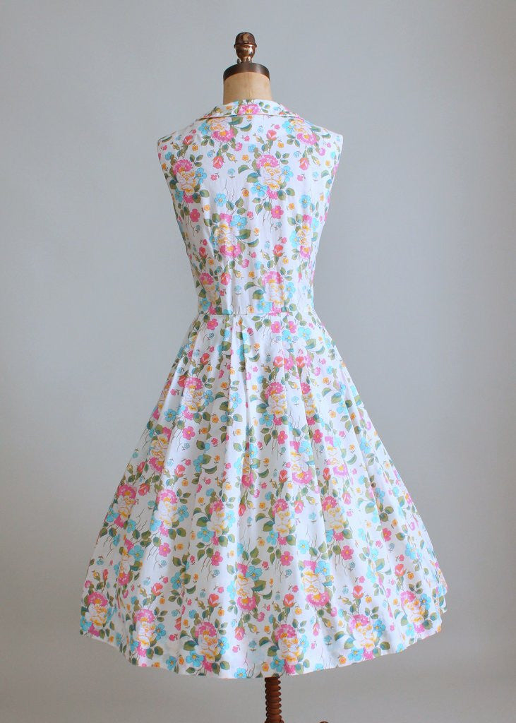 Vintage Early 1960s Shanghai Garden Floral Sundress | Raleigh Vintage