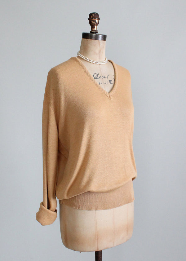 Vintage 1960s Boyfriend Slouch Sweater - Raleigh Vintage