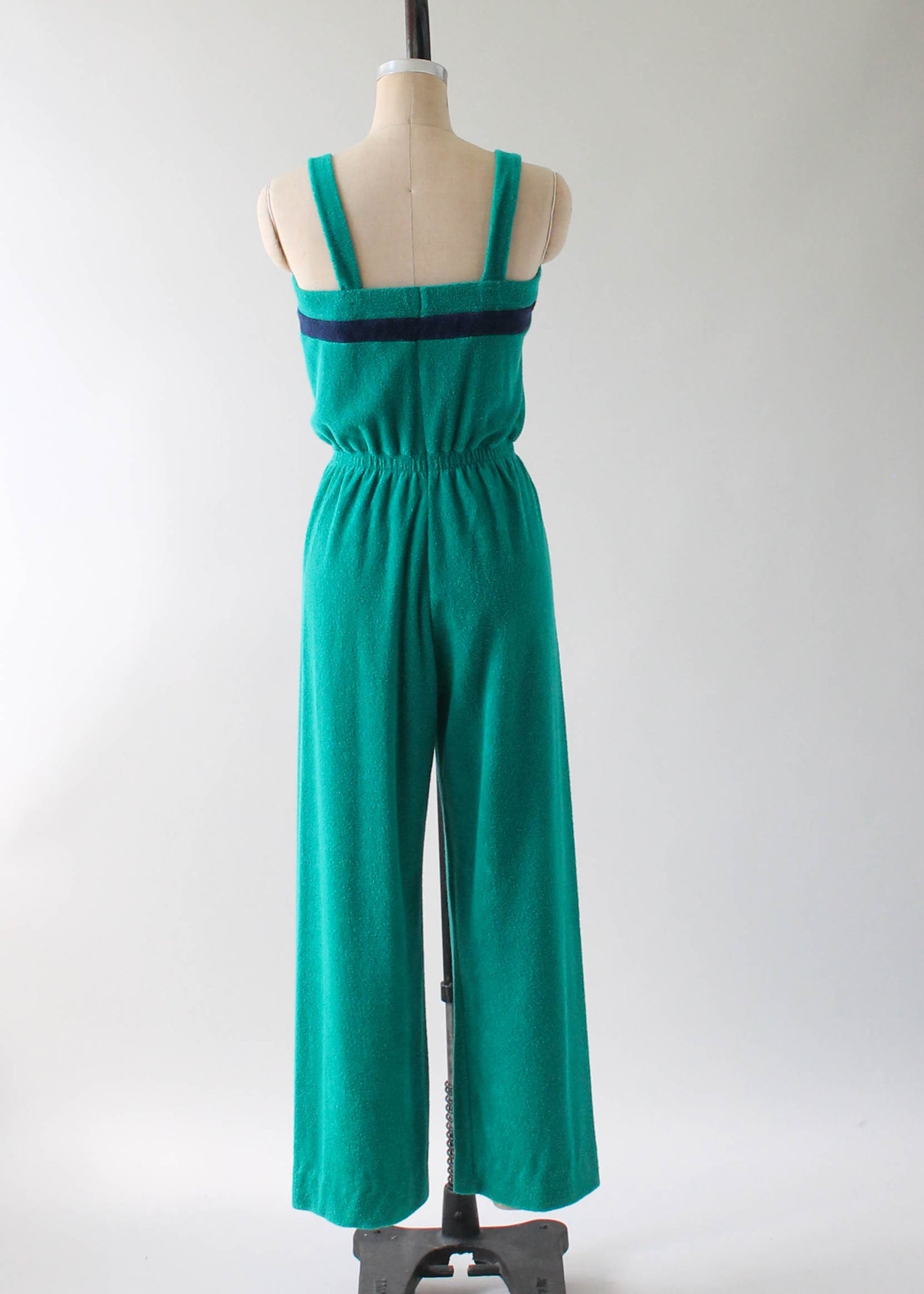 Vintage 1970s Green Terrycloth Jumpsuit - Raleigh Vintage