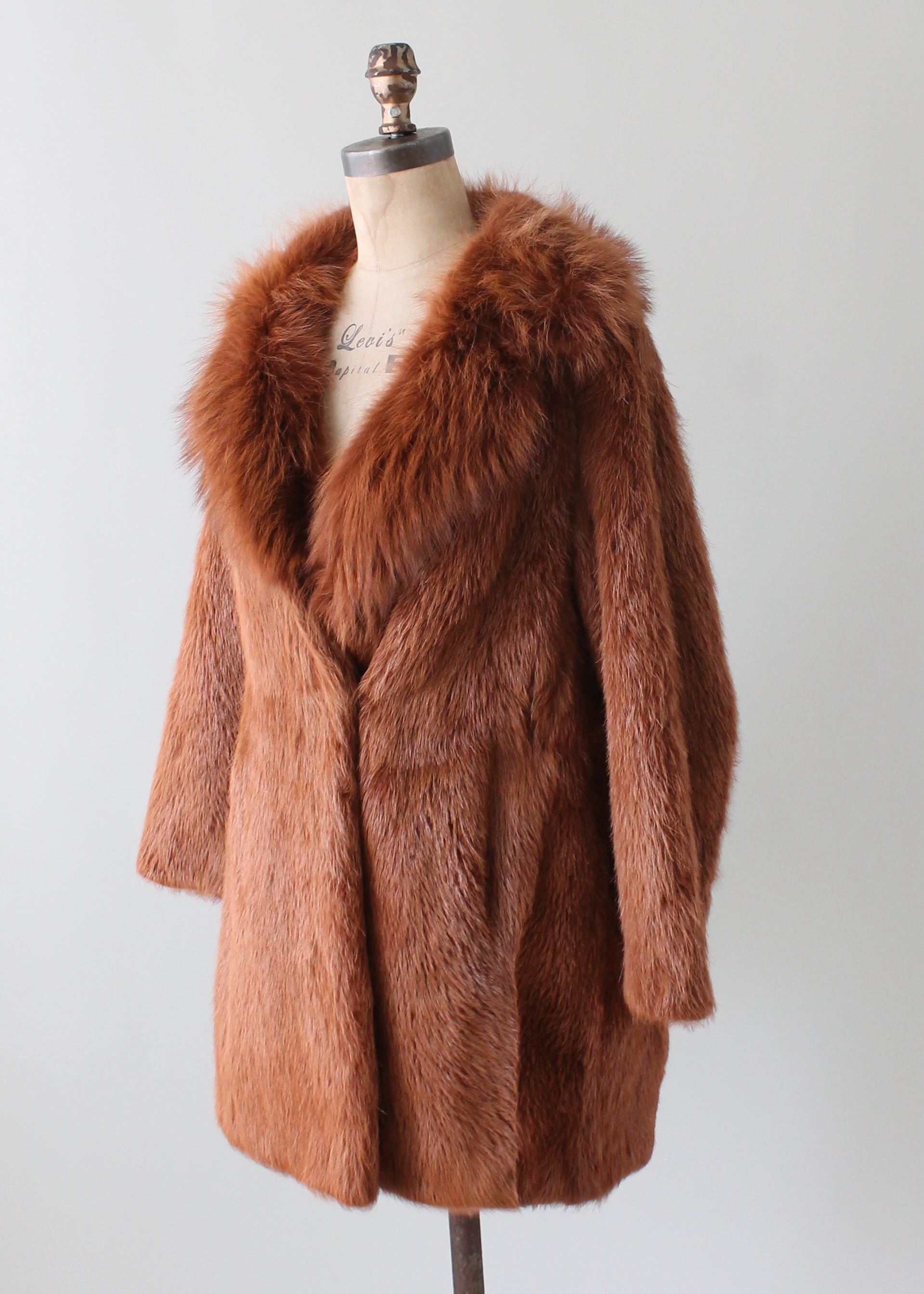 Vintage 1970s Red Fox Fur Coat - Raleigh Vintage