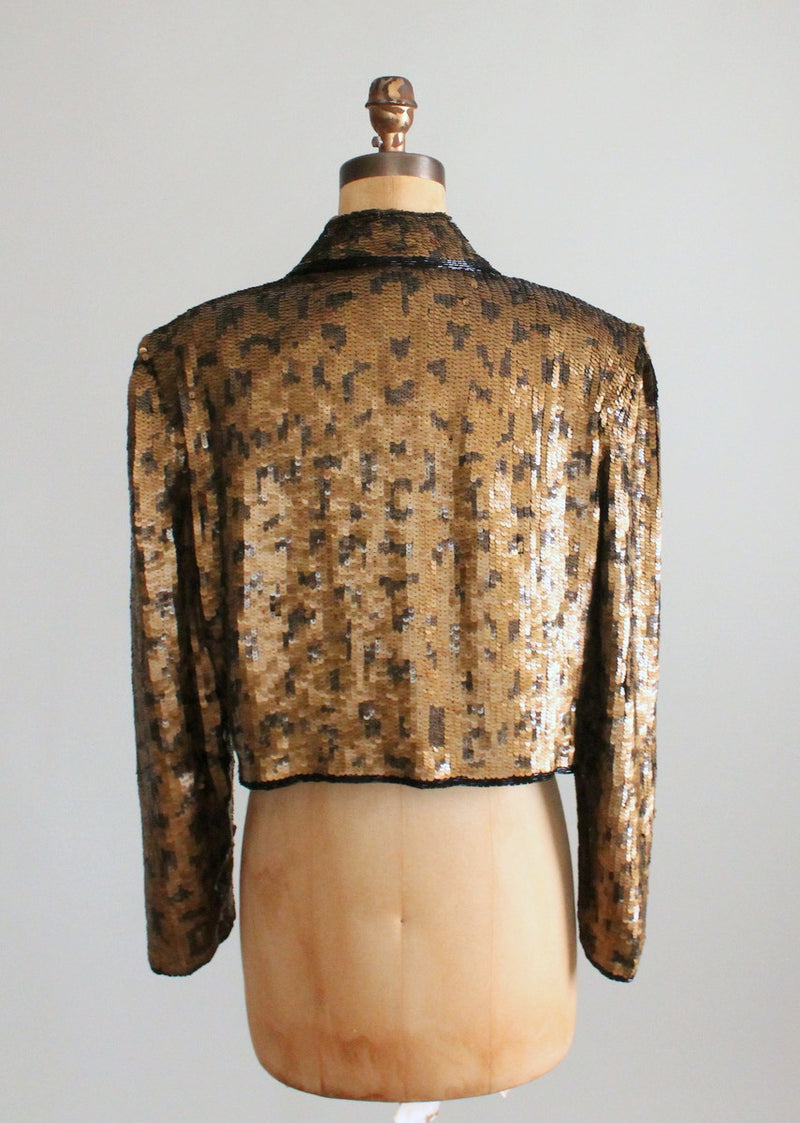 Vintage 1980s Sequined Slouch Jacket - Raleigh Vintage