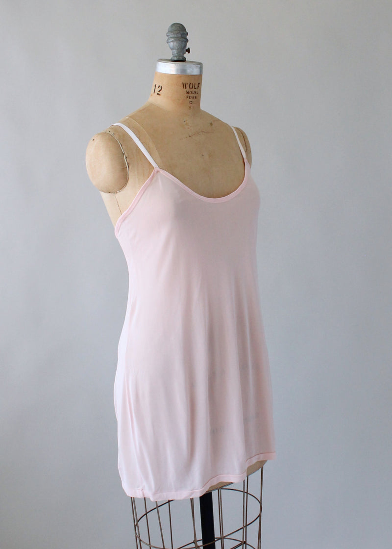 Vintage 1940s Rayon Knit Camisole Tank - Raleigh Vintage