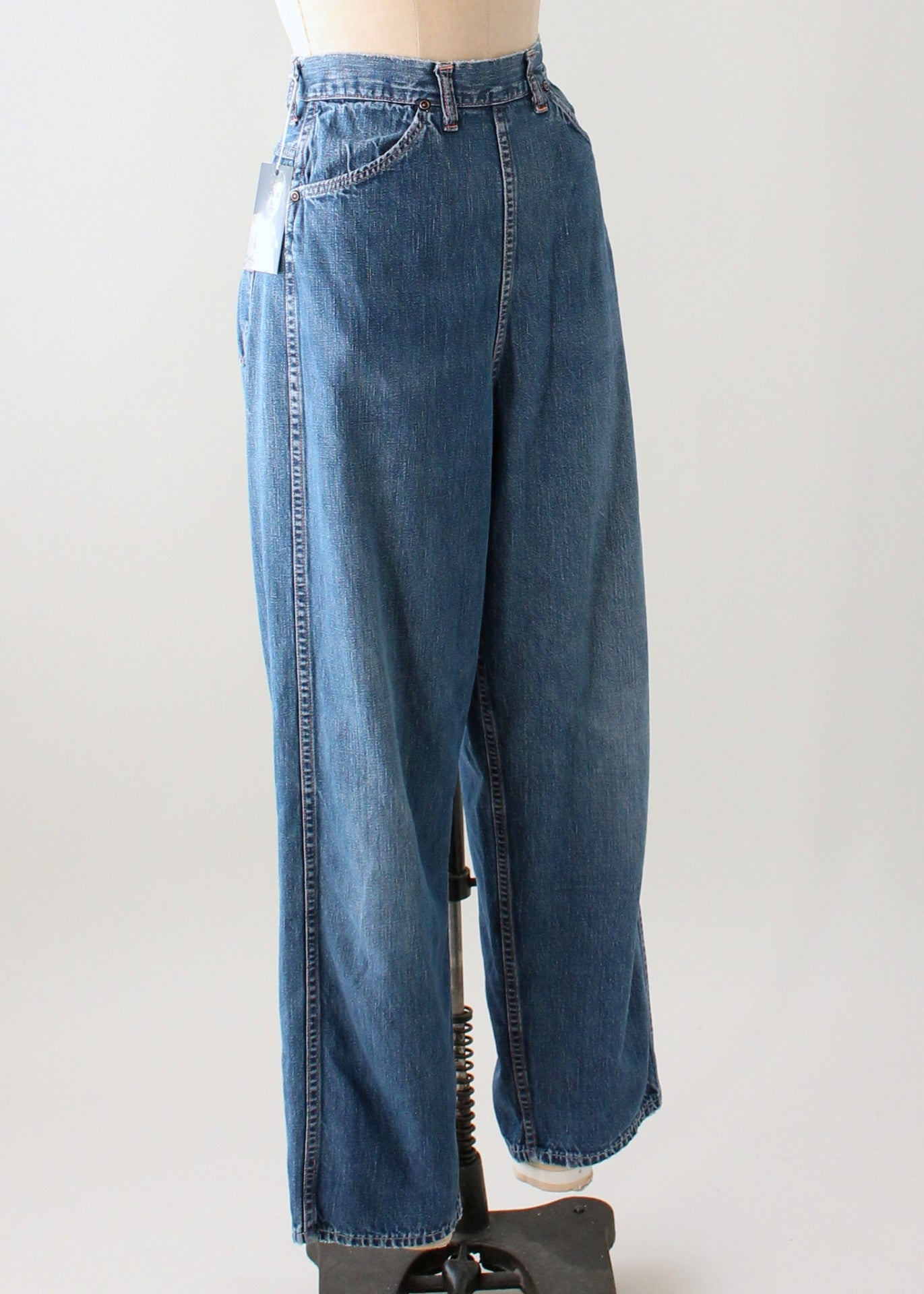Vintage 1950s Distressed Denim Jeans - Raleigh Vintage