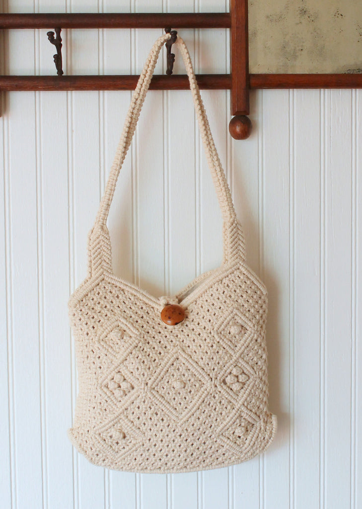 Vintage 1970s Macrame Purse | Raleigh Vintage