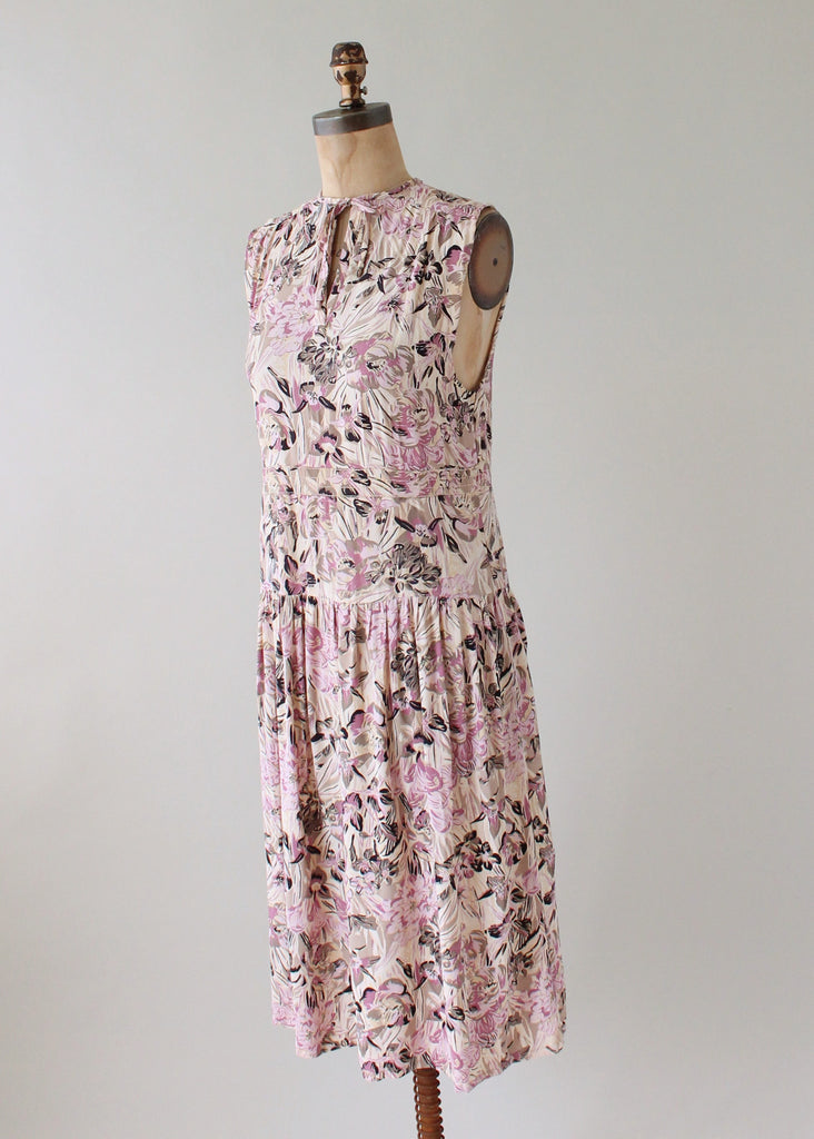 Vintage 1930s Purple Orchid Summer Dress | Raleigh Vintage