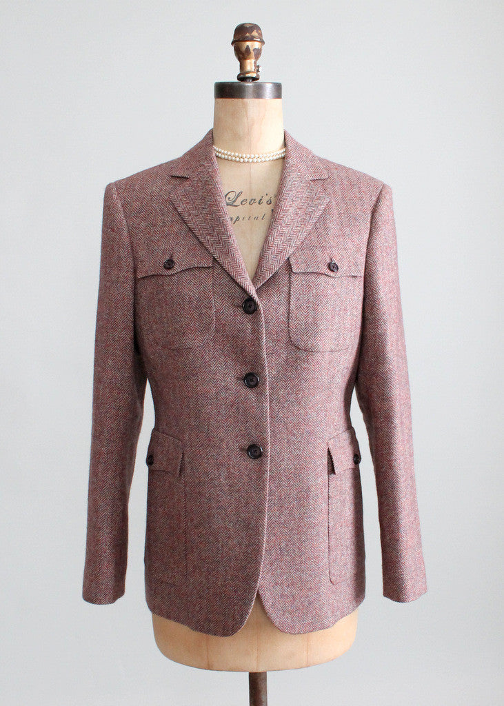 Vintage Brooks Brothers Tweed Belted-Back Blazer | Raleigh Vintage
