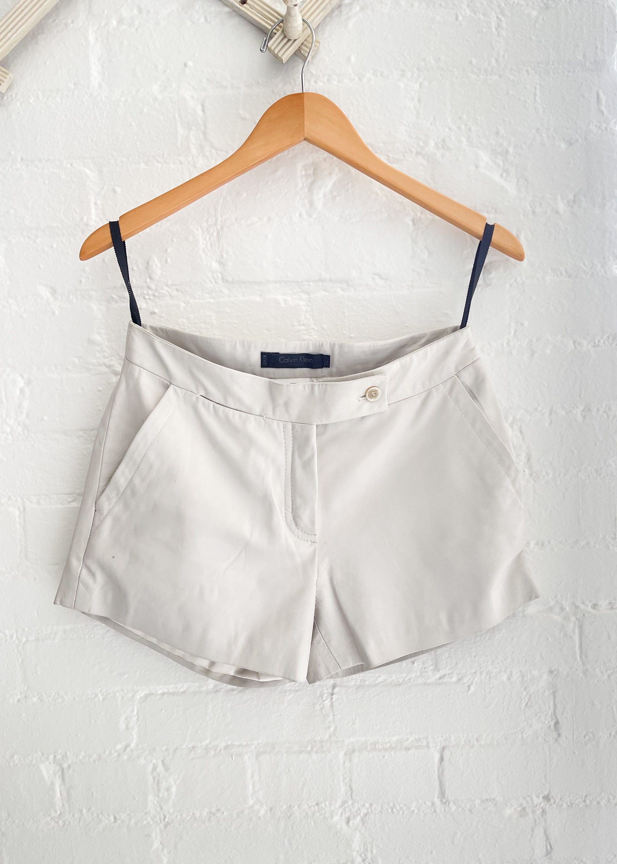 Vintage Calvin Klein Leather Shorts - Raleigh Vintage