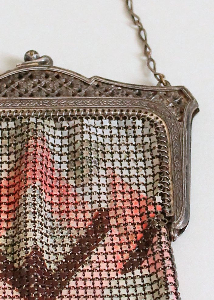 Vintage 1920s Whiting & Davis Mesh Flapper Purse - Raleigh Vintage