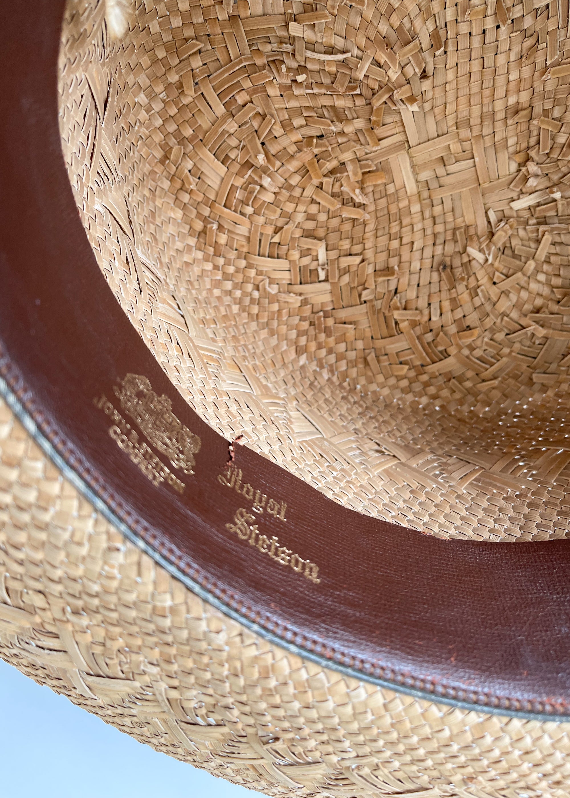 Vintage 1930s Stetson Straw Boater Hat - Raleigh Vintage