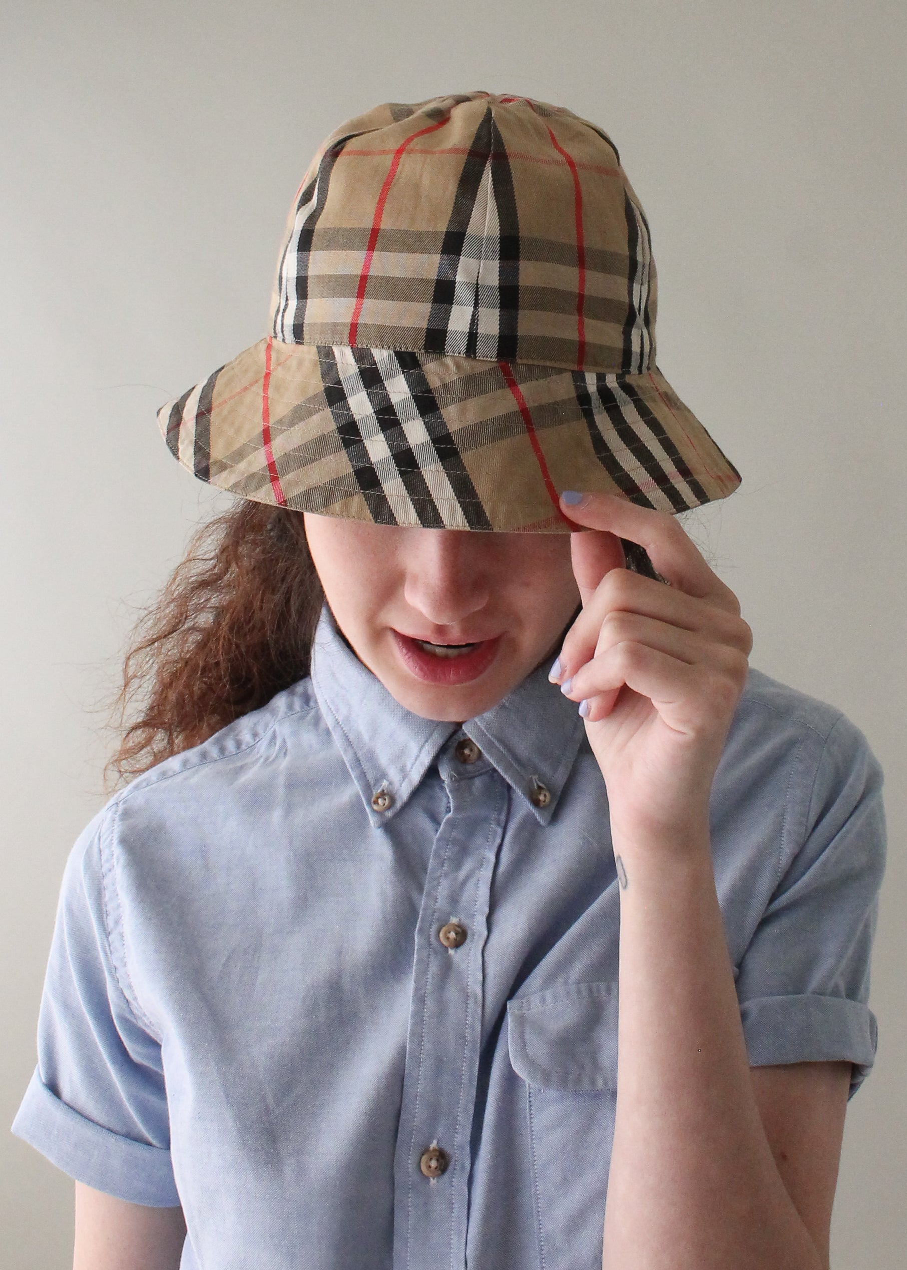 reversible burberry bucket hat