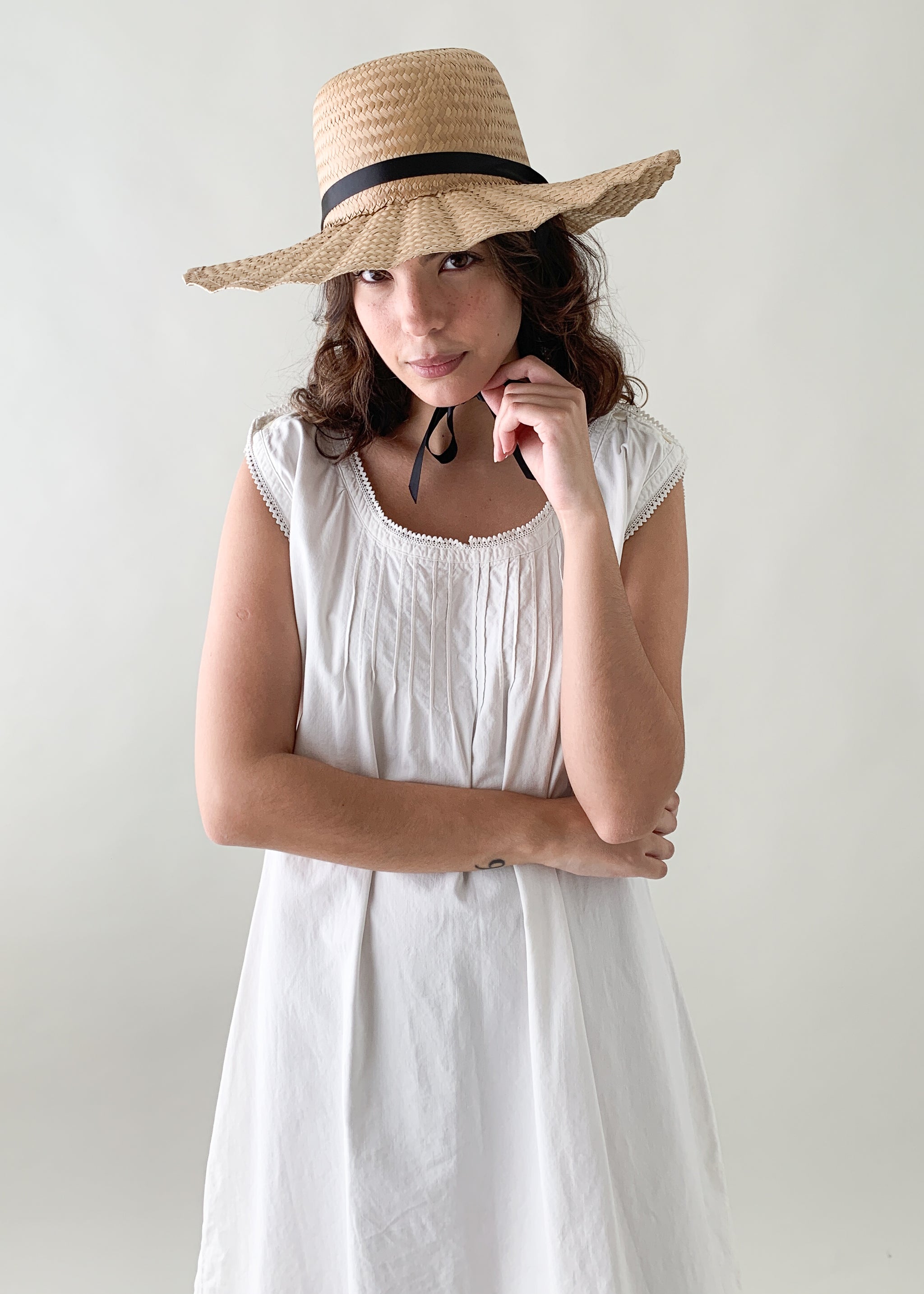 vintage white summer dress