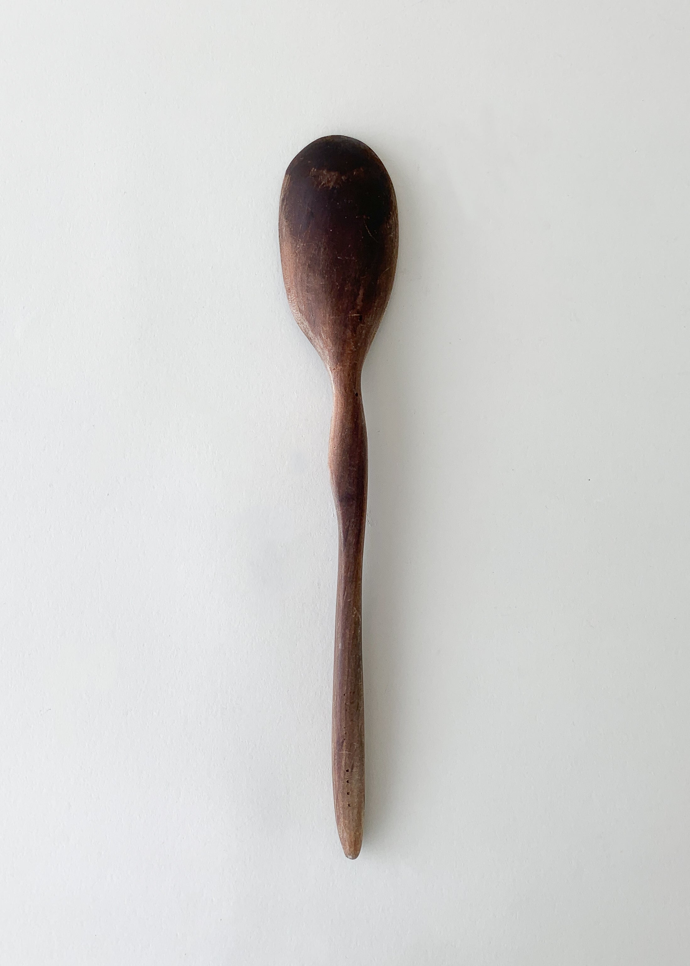 Antique Hand Carved Wood Spoon