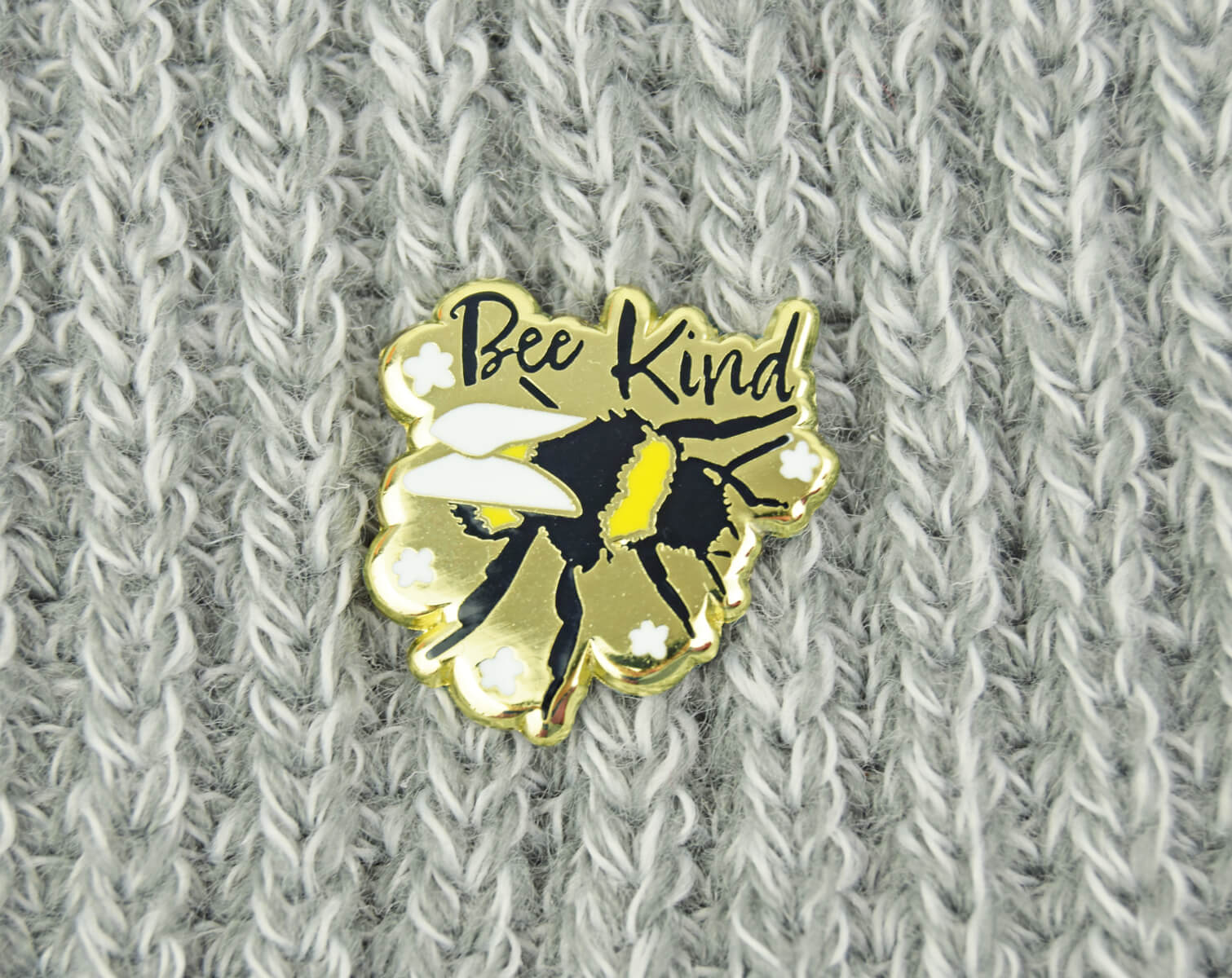 Bee Kind Enamel Pin - The Manchester Shop