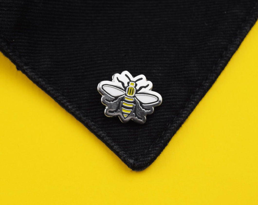 Cut Out Manchester Bee Pin - The Manchester Shop