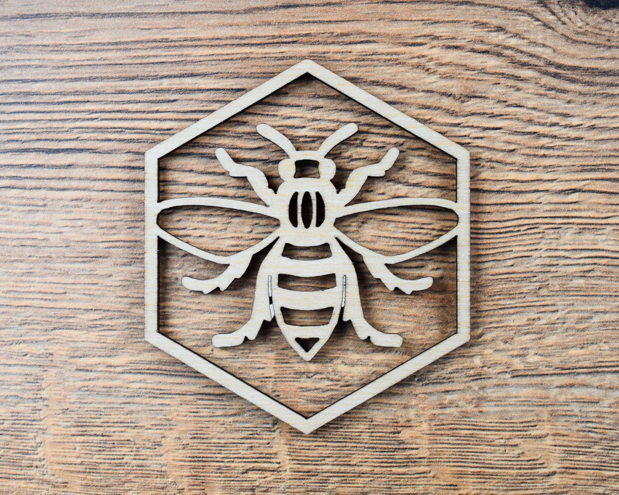 Wooden Manchester Bee Coaster | The Manchester Shop