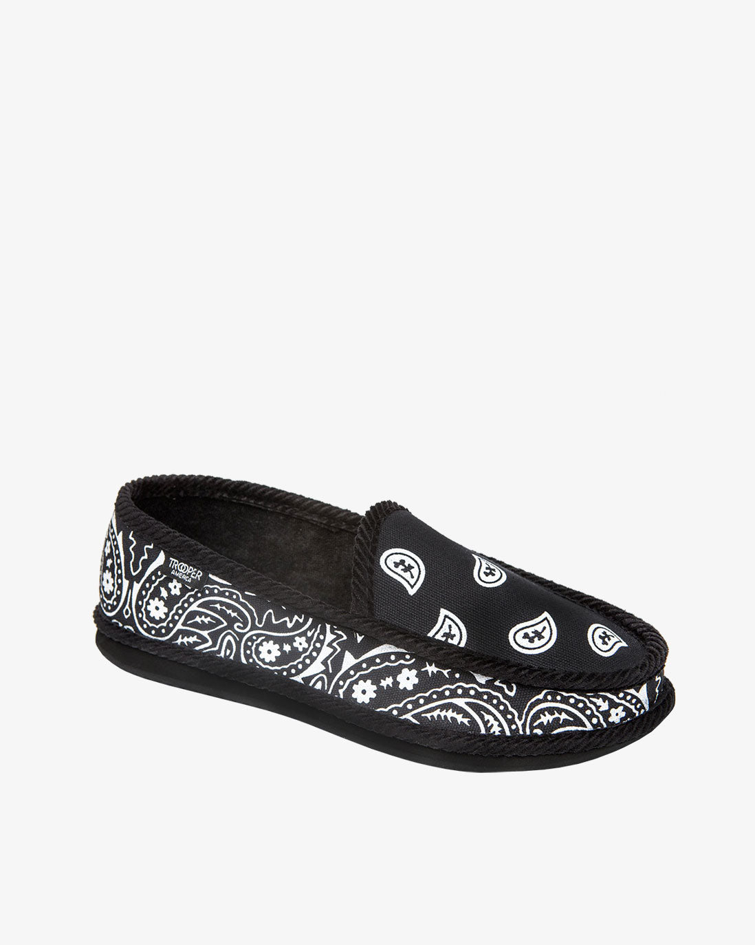 Trooper America Black Bandana Shoe 