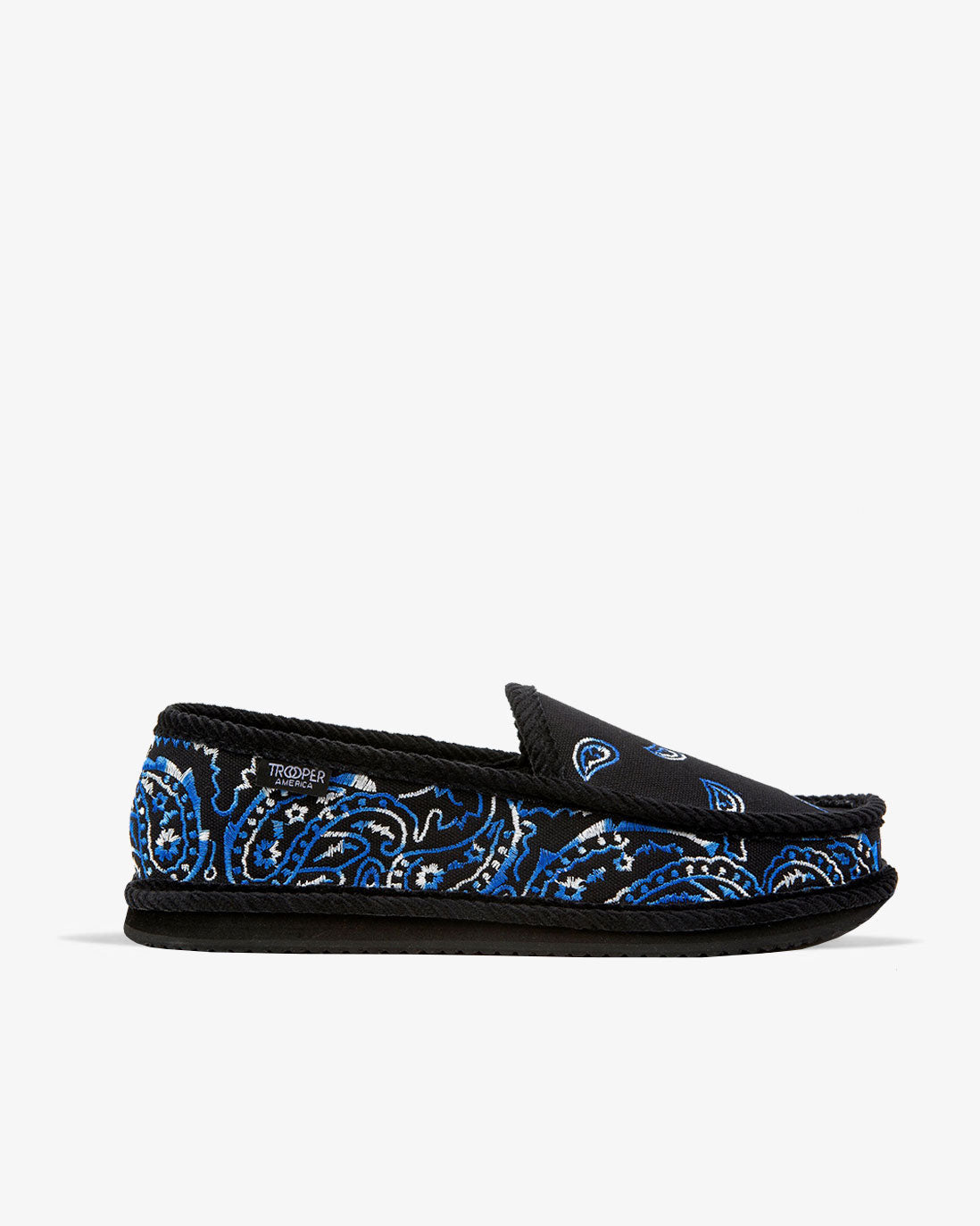 royal blue bandana slippers