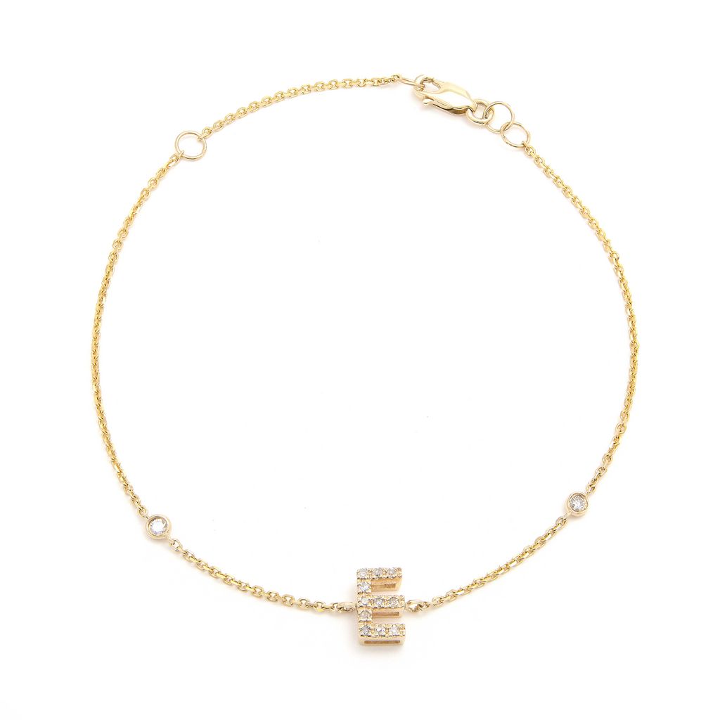 Buy M MOOHAM Dainty Gold Initial Bracelets for Women, 14K Gold Plated  Dainty Personalized Gold Bracelets Initial Bracelets for Women Teen Girls  Chain Bracelets for Toddle online | Topofstyle
