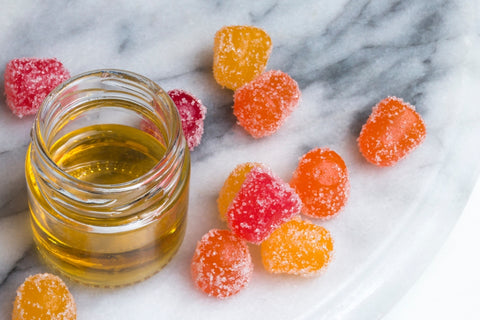 Hemp-derived gummies