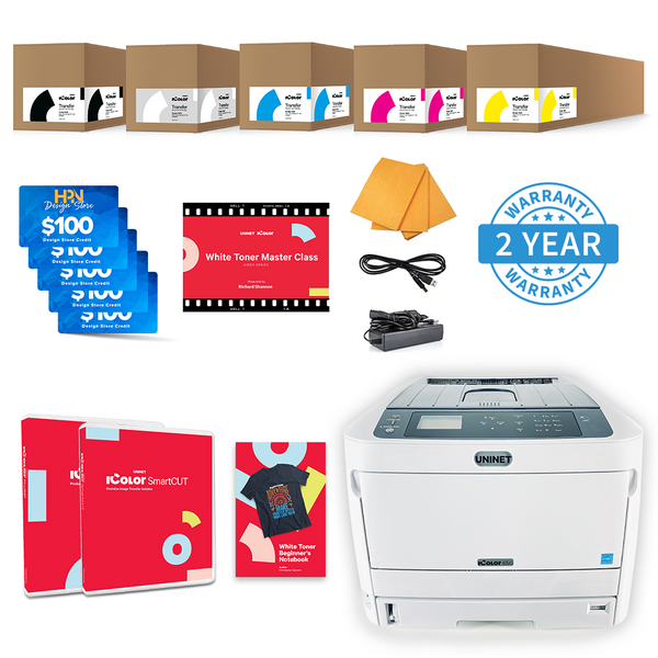 Uninet iColor 560 Laser White Toner Heat Transfer Printer Starter Bundle —  DTGmart