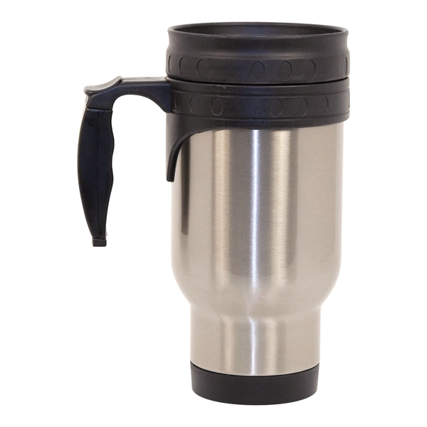 16 oz Stainless Steel Thermal Travel Mug - Silver – Blank