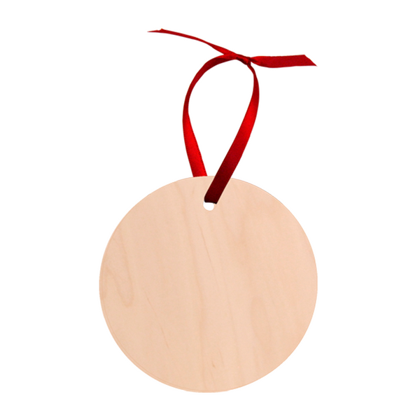 Yeenee Sublimation Blanks Ornaments, 10pcs MDF Personalized Sublimation  Pendant Blank Bulk Round Blank Wood Discs Hard Board Ornaments for DIY