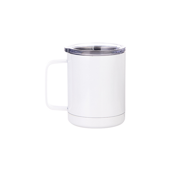 HPN SubliCraft 14 oz. White Sublimation Stainless Steel Travel Mug - 2