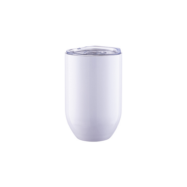 12 oz. Orca Stainless Steel Wine Tumbler - White