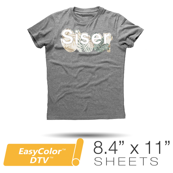 Heattransfervinyl4u - ✨Siser EasyColor DTV (Direct to Vinyl) 8.4 x 11  Sheet✨ What if you could achieve full-color designs by printing on HTV  using nothing but your home inkjet printer? Now you