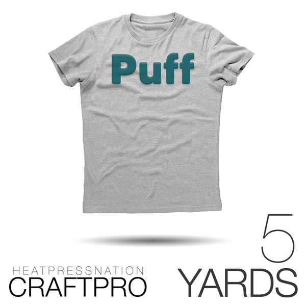 Shop White Puff HTV by the Yard - Easy-to-Use 3D Heat Transfer Vinyl