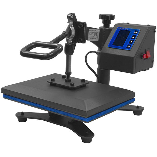 15 in. x 15 in. Pro Heat Press Machine 5 in. 1-Combo 360° Swing Away Tshirt Press Machine - Black