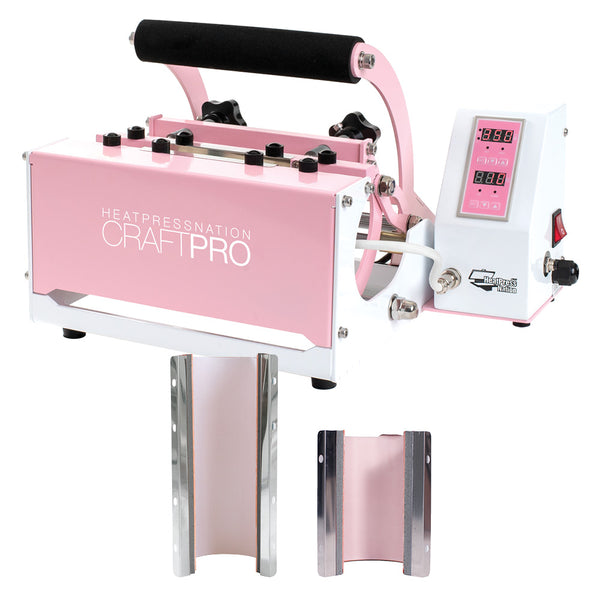 HEAT PRESS NATION CRAFTPRO PINK HEAT PRESS UNBOXING AND REVIEW: MY HUSBAND  SURPRISED ME! 